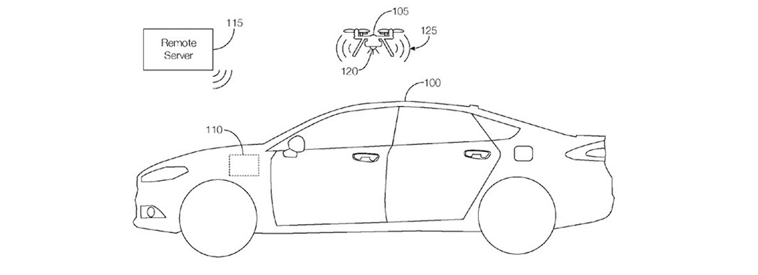 Ford has acquired the vehicle-integrated drone patent
