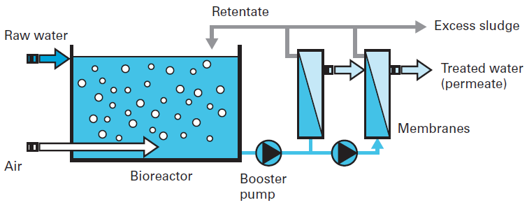 The main membrane bioreactor families