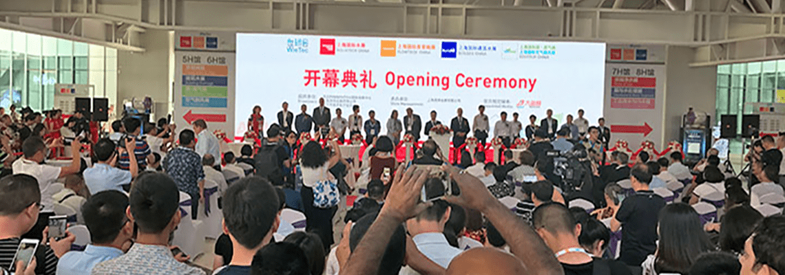 Aquatech China opened today, proudly celebrating its 10th anniversary