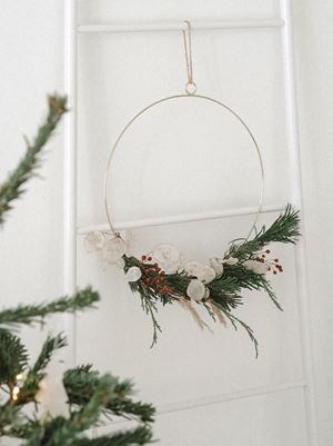 simpele minimalistische kerstkrans