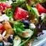 Salade van spinazie, feta, olijven & watermeloen