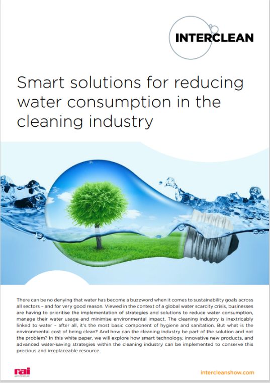 Smart solutions for reducing water consumption in the cleaning industry