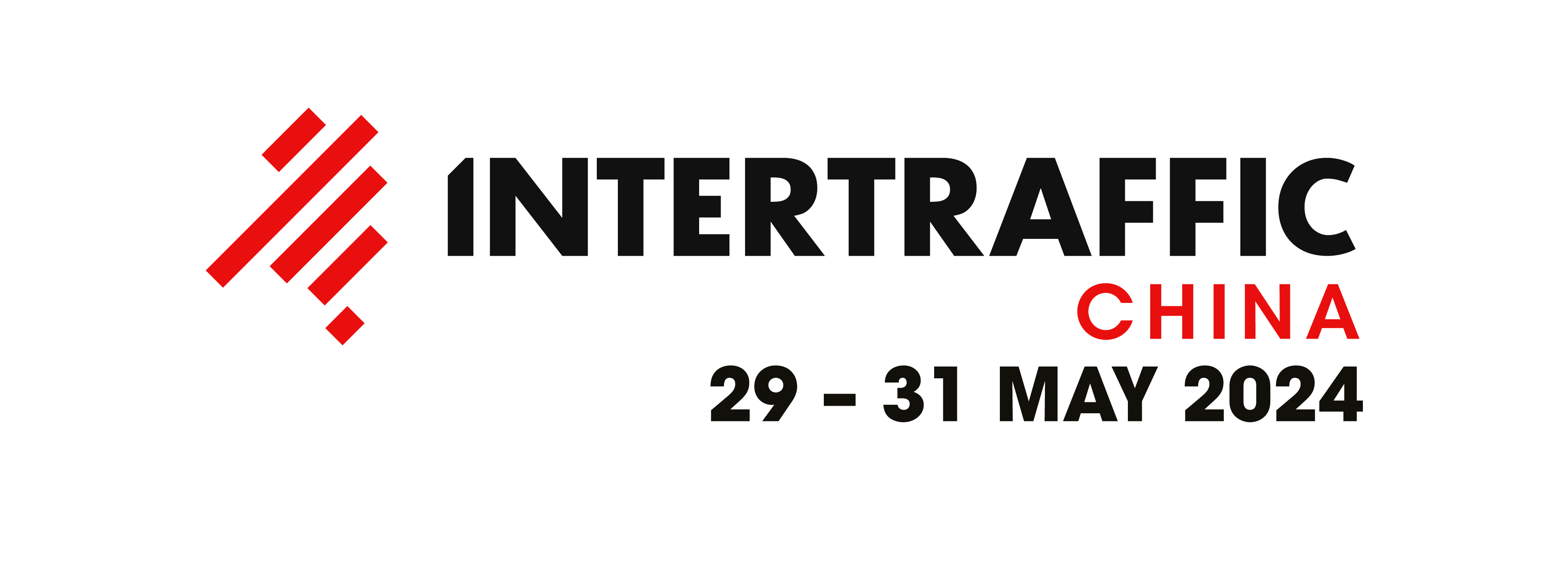Intertraffic China 2024 with date black PNG