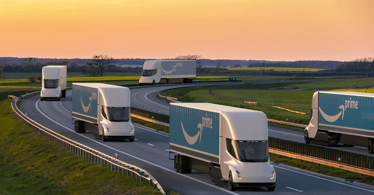 Fleet of electric trucks