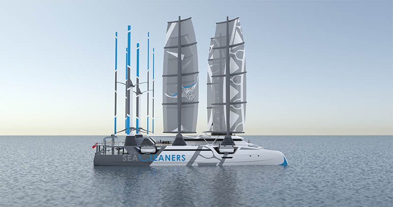The Sea Cleaners manta project - vessel