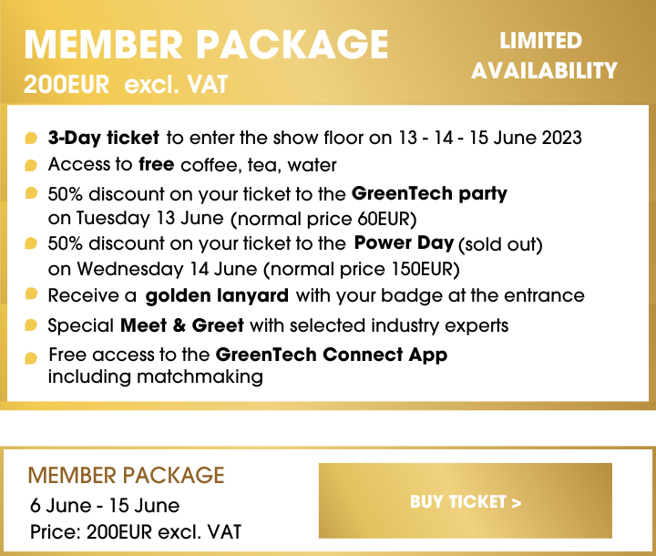 GreenTech Member tickets