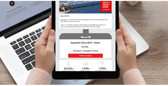 Newsletter Aquatech China on iPad