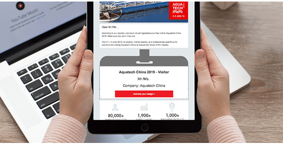 Newsletter Aquatech China on iPad
